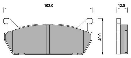 PREMIUM BRAKE PAD SET (4)