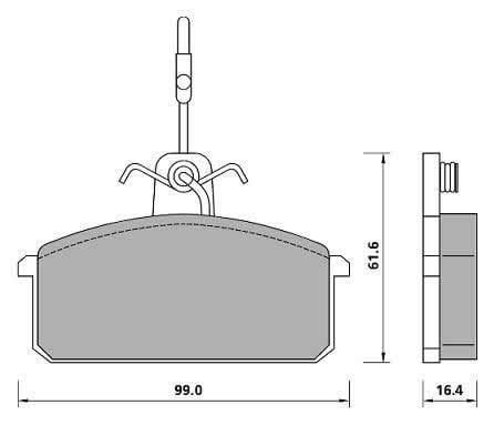 PREMIUM BRAKE PAD SET (4)