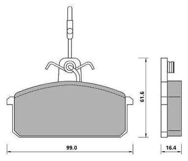 PREMIUM BRAKE PAD SET (4)