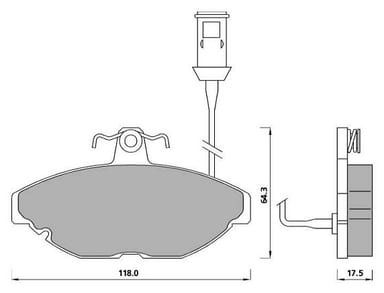 PREMIUM BRAKE PAD SET (4)