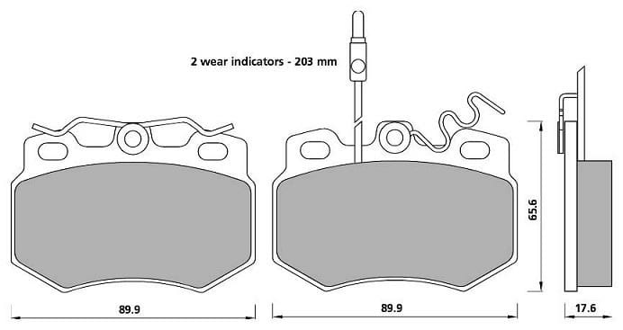 PREMIUM BRAKE PAD SET (4)