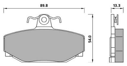 PREMIUM BRAKE PAD SET (4)