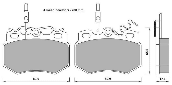 PREMIUM BRAKE PAD SET (4)
