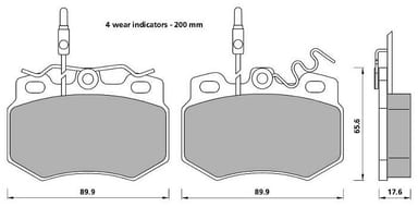 PREMIUM BRAKE PAD SET (4)