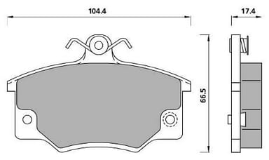 PREMIUM BRAKE PAD SET (4)