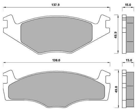 PREMIUM BRAKE PAD SET (4)