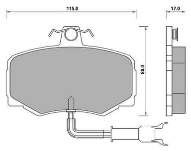 PREMIUM BRAKE PAD SET (4)