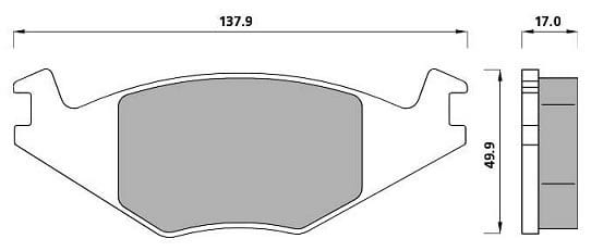 PREMIUM BRAKE PAD SET (4)