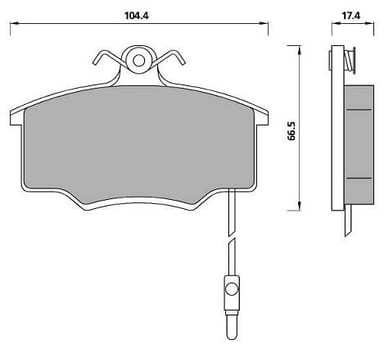 PREMIUM BRAKE PAD SET (4)