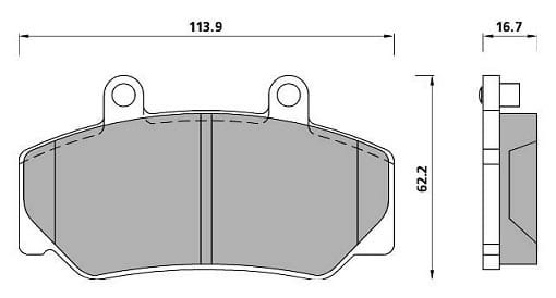 PREMIUM BRAKE PAD SET (4)