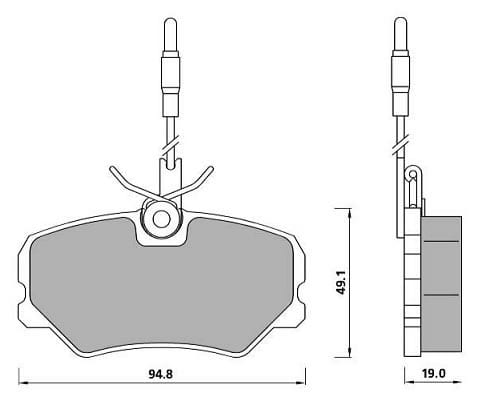 COMPETITION PADS AXLE SET