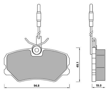 COMPETITION PADS AXLE SET