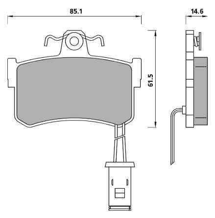PREMIUM BRAKE PAD SET (4)