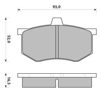PREMIUM BRAKE PAD SET (4)
