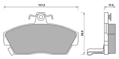 PREMIUM BRAKE PAD SET (4)