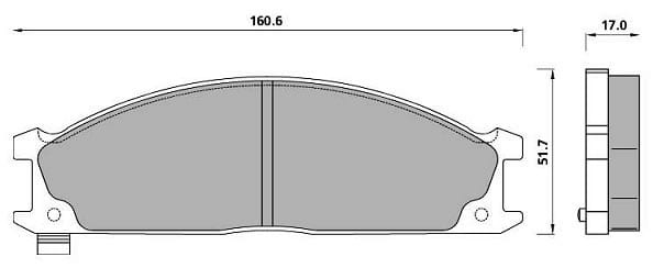 PREMIUM BRAKE PAD SET (4)