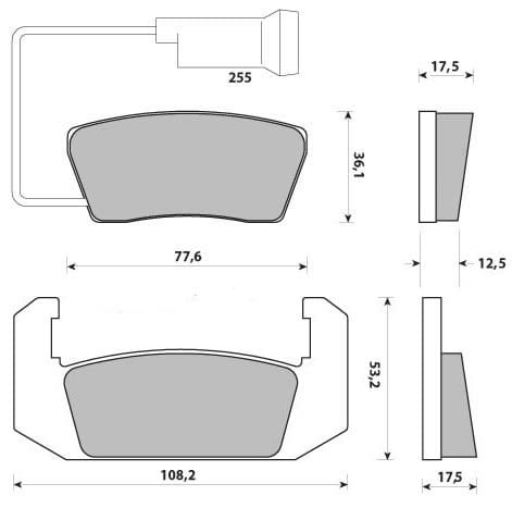 PREMIUM BRAKE PAD SET (4)