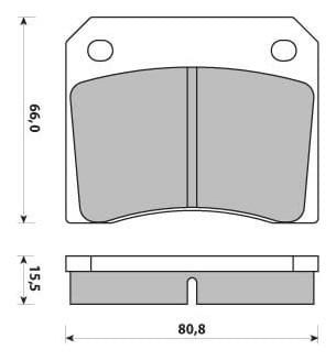 FERODO BRAKE PAD SET (4)