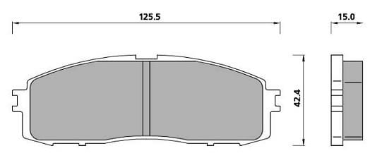 PREMIUM BRAKE PAD SET (4)