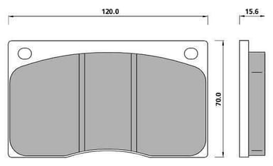 FERODO BRAKE PAD SET (4)