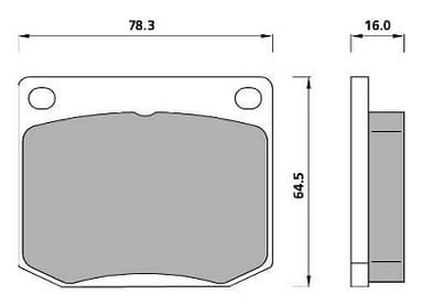 FERODO BRAKE PAD SET (4)