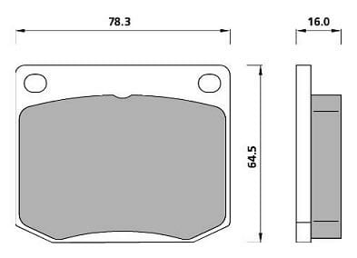 FERODO BRAKE PAD SET (4)