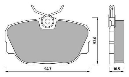 PREMIUM BRAKE PAD SET (4)