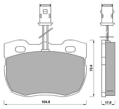 FERODO BRAKE PAD SET (4)
