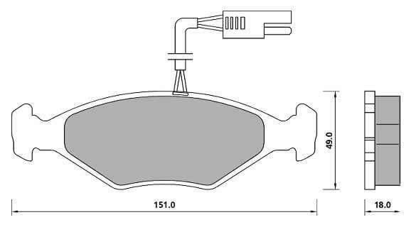 PREMIUM BRAKE PAD SET (4)