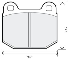 FERODO BRAKE PAD SET (4)