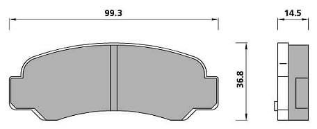 PREMIUM BRAKE PAD SET (4)