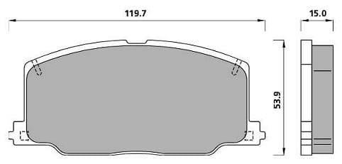 PREMIUM BRAKE PAD SET (4)