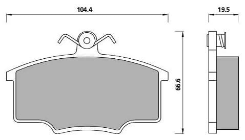 PREMIUM BRAKE PAD SET (4)