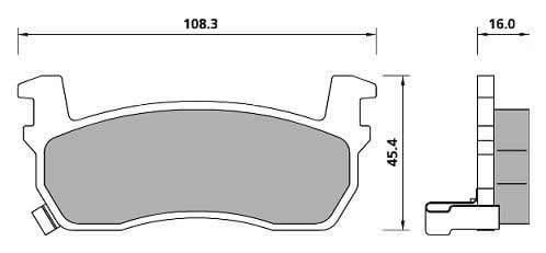 PREMIUM BRAKE PAD SET (4)