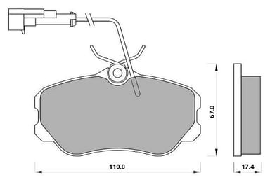 PREMIUM BRAKE PAD SET (4)
