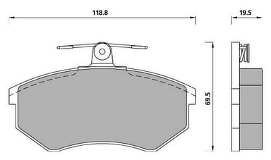-89 BRAKE PAD SET AXLESET