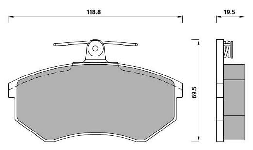 -89 BRAKE PAD SET AXLESET