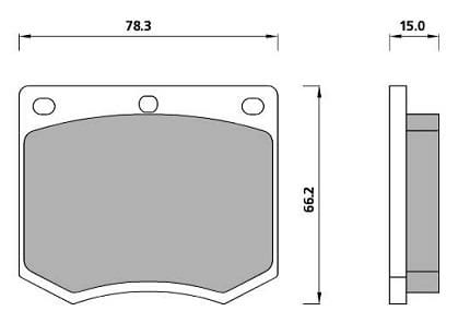 FERODO BRAKE PAD SET (4)
