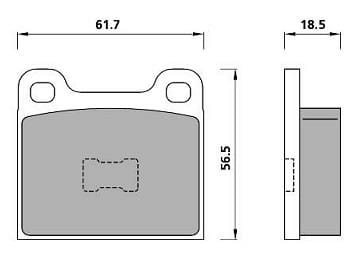 PREMIUM BRAKE PAD SET (4)