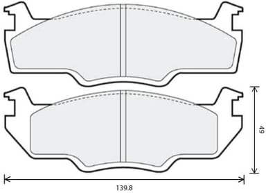 PREMIUM BRAKE PAD SET (4)