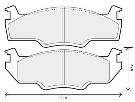PREMIUM BRAKE PAD SET (4)