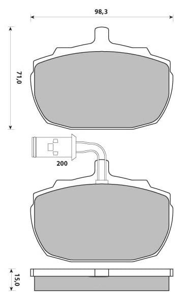 PREMIUM BRAKE PAD SET (4)