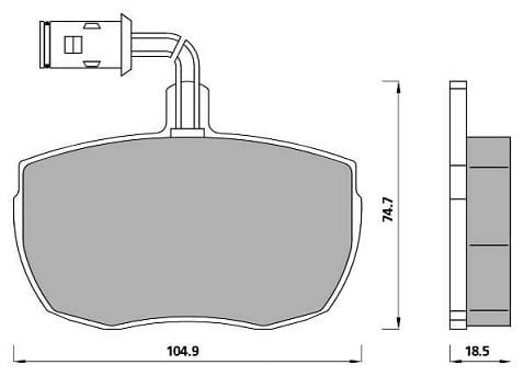 PREMIUM BRAKE PAD SET (4)