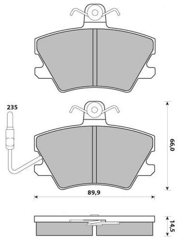 PREMIUM BRAKE PAD SET (4)