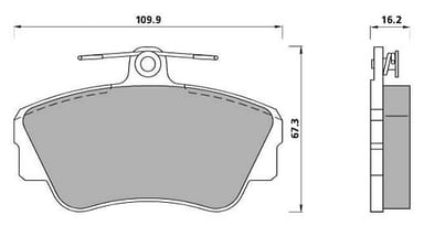 PREMIUM BRAKE PAD SET (4)