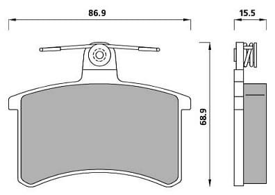 PREMIUM BRAKE PAD SET (4)