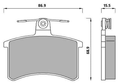 PREMIUM BRAKE PAD SET (4)