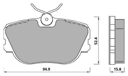 PREMIUM BRAKE PAD SET (4)