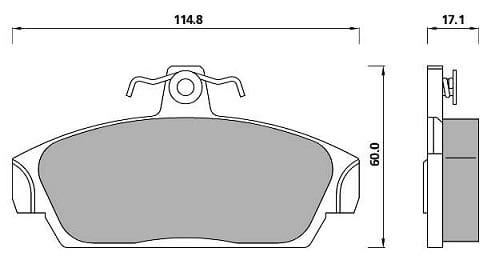 PREMIUM BRAKE PAD SET (4)