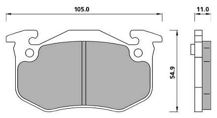Citroen ZX 91-98 ZX 2.0 16V Volcane Rear - Brake Pads and Shoes